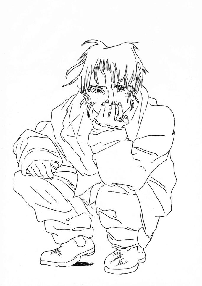 Nina concept art - ink of trace paper Nina concept art - ink of trace paper